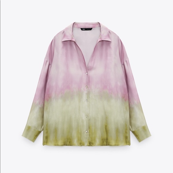 Zara Tie Dye Multicolored Shirt & Pants Set, XS - Picture 4 of 12